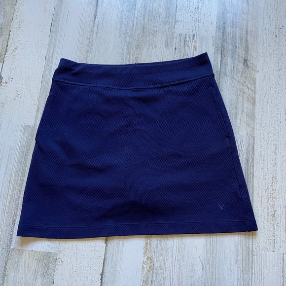 CLEARANCE! Callaway Size Small Opti-Dri Performance Skort Activewear Navy Blue - Picture 1 of 10